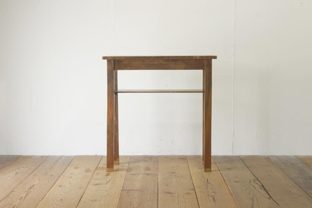 レトロ 作業台 花台 飾り台 展示台 机 ラワン材 ナチュラル ヴィンテージ