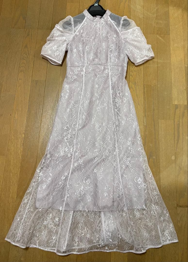 SNIDEL スパンコールレースドレス