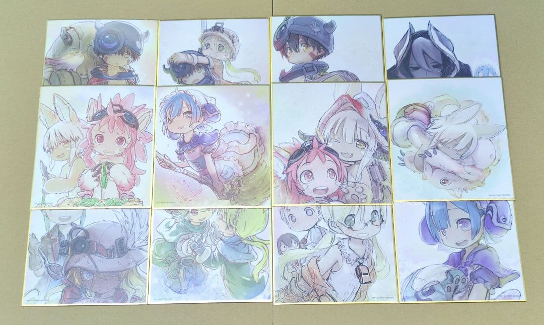 劇場版 メイドインアビス 入場特典 色紙 12枚 セット