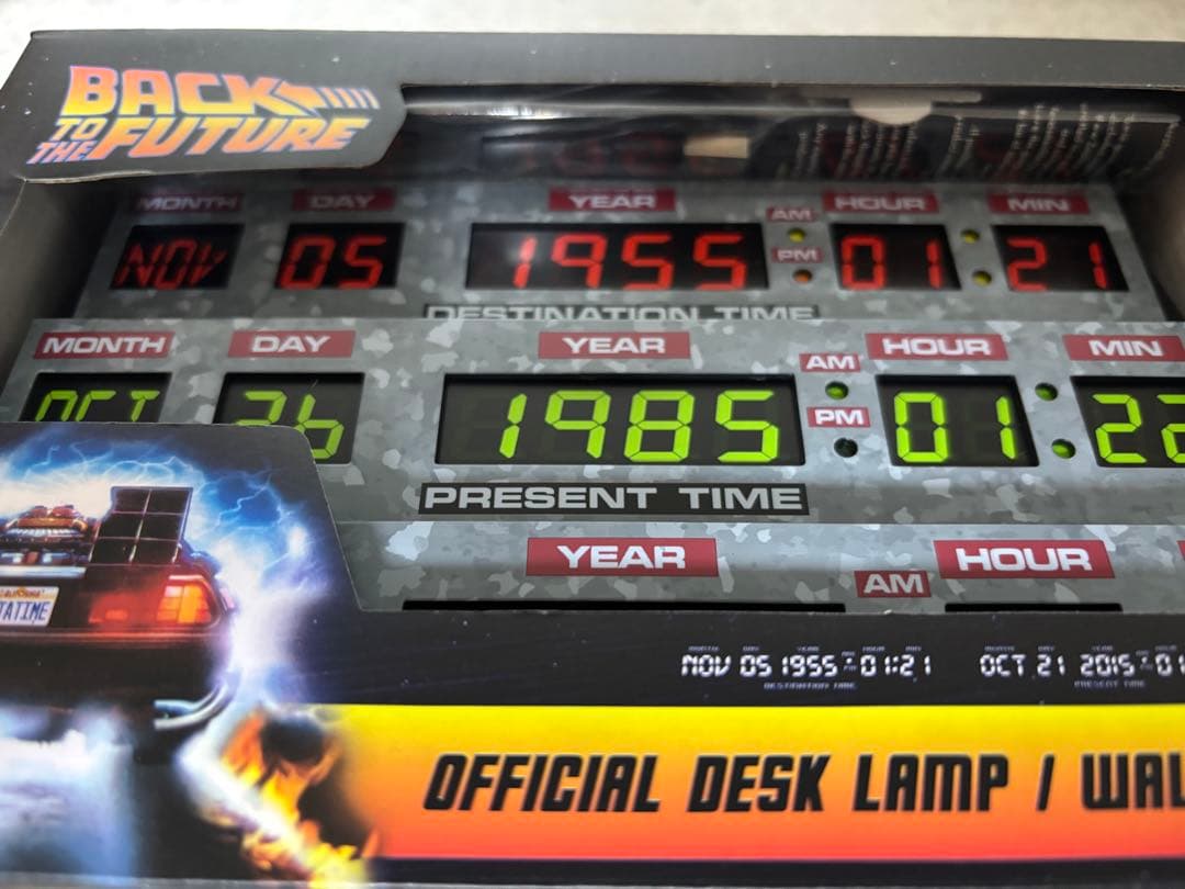 新品未使用　バックトゥザフューチャー タイムサーキット ライトボックス