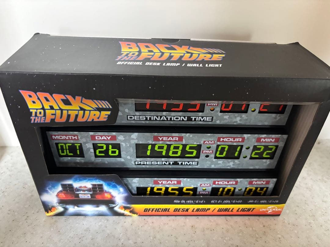 新品未使用　バックトゥザフューチャー タイムサーキット ライトボックス