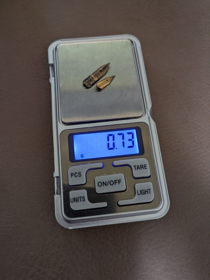 万年筆　ペン先　14k 潰し