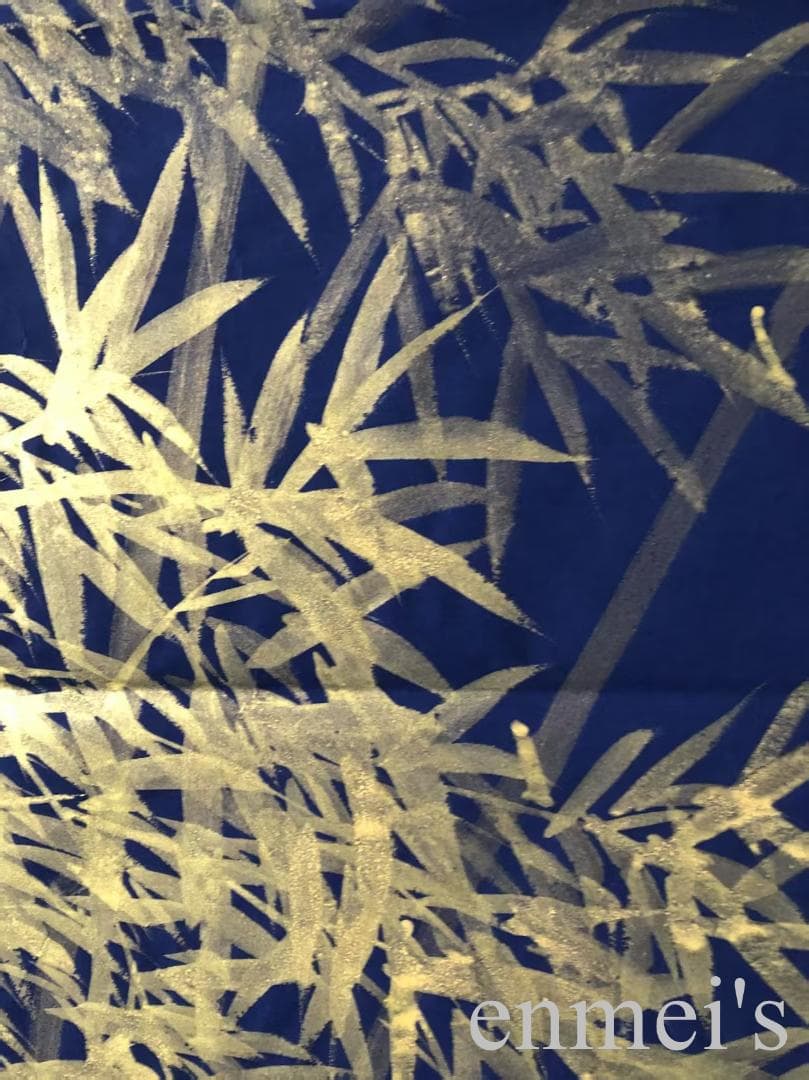 中国古美術・梅兰竹菊 四条屏画芯・黄永玉印款・彩色画・純手描き・宣紙・水印付き