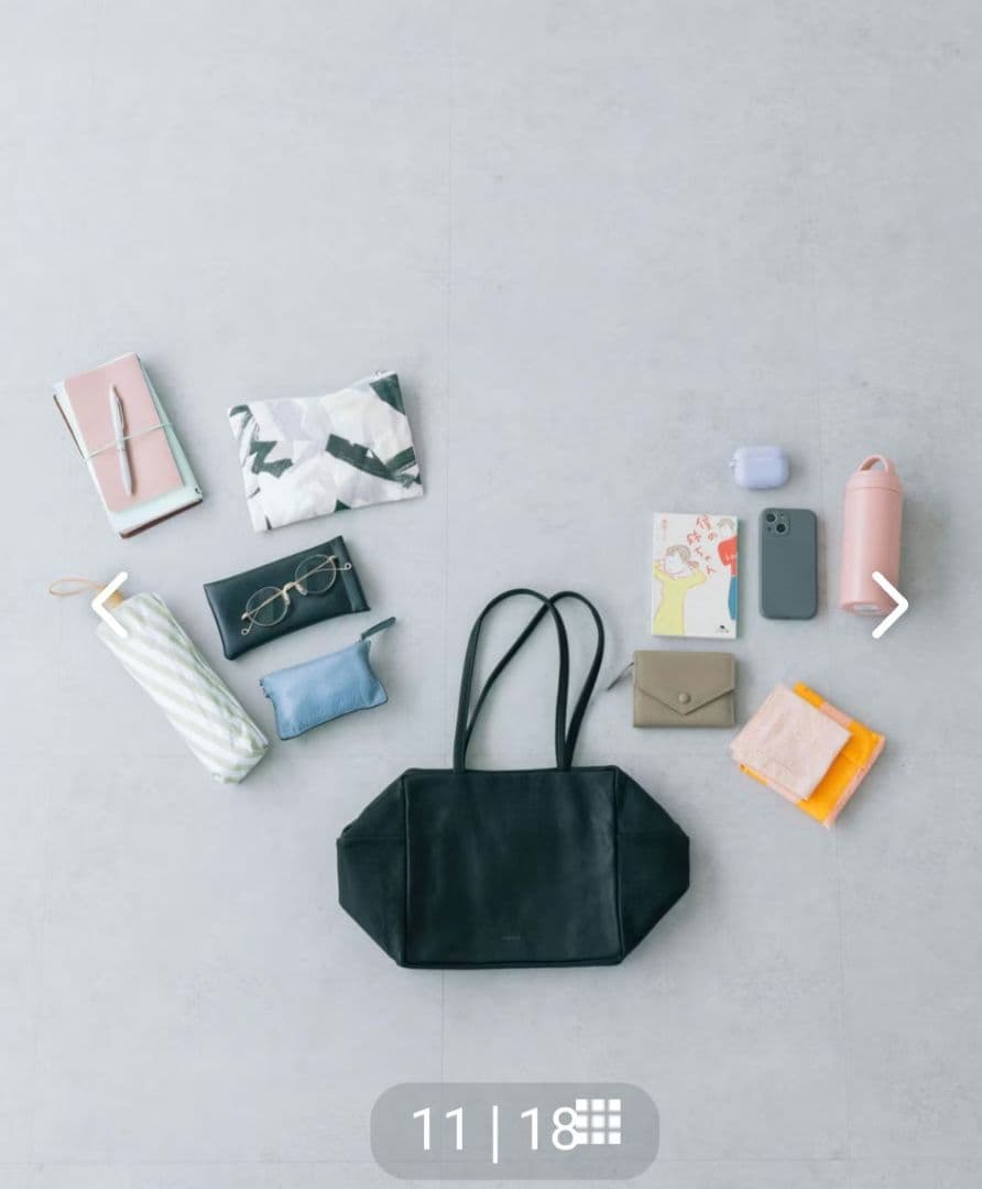 ダンサー　カレ　レザーバッグ L