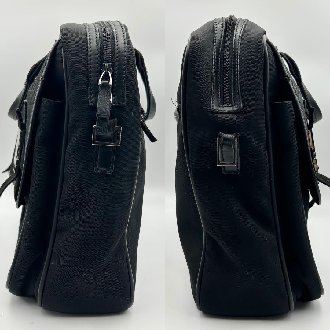 グッチ GUCCI ビジネスバッグ 2way ブラック レザー 大容量 A4収納