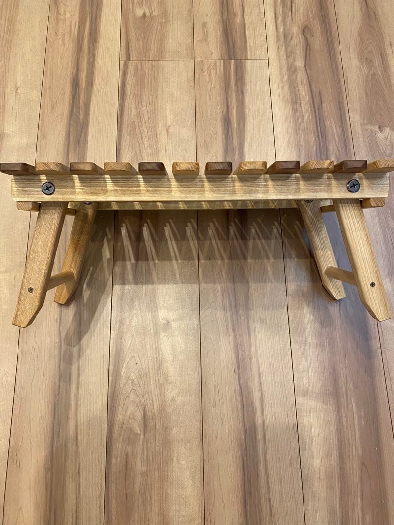 キャンプマニアプロダクツ　MINI TABLE サイズS walnut mix