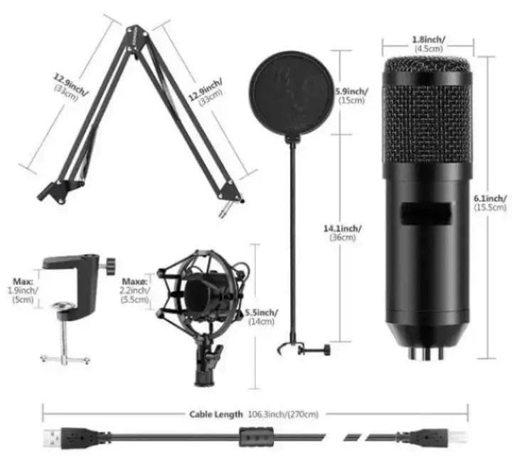 本格的な生放送やライブ配信に最適なプロ仕様♪❤コンデンサーマイク☆フルセット
