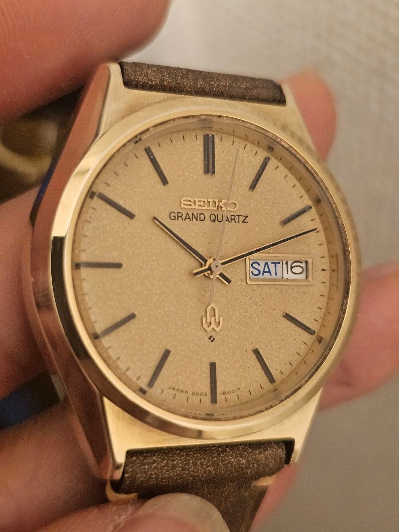 SEIKOセイコー　腕時計　グランドクオーツ　4843-8110　[稼動]