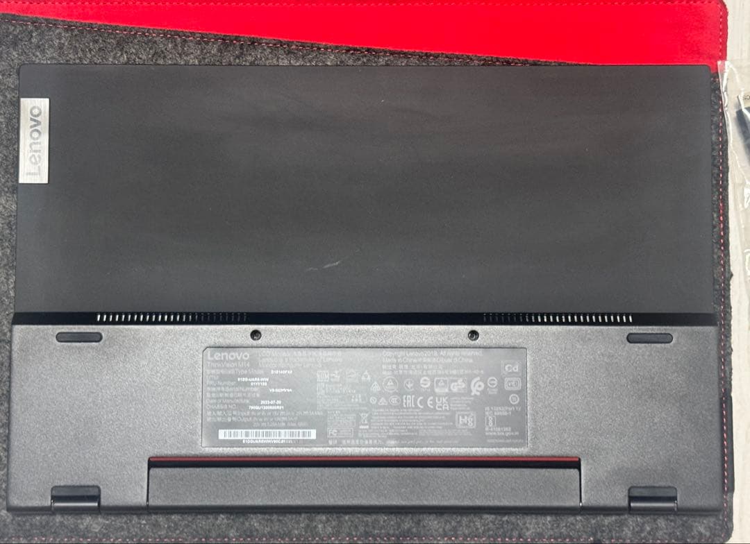 中古　Lenovo Thinkvision M14 2台セット　保証あり