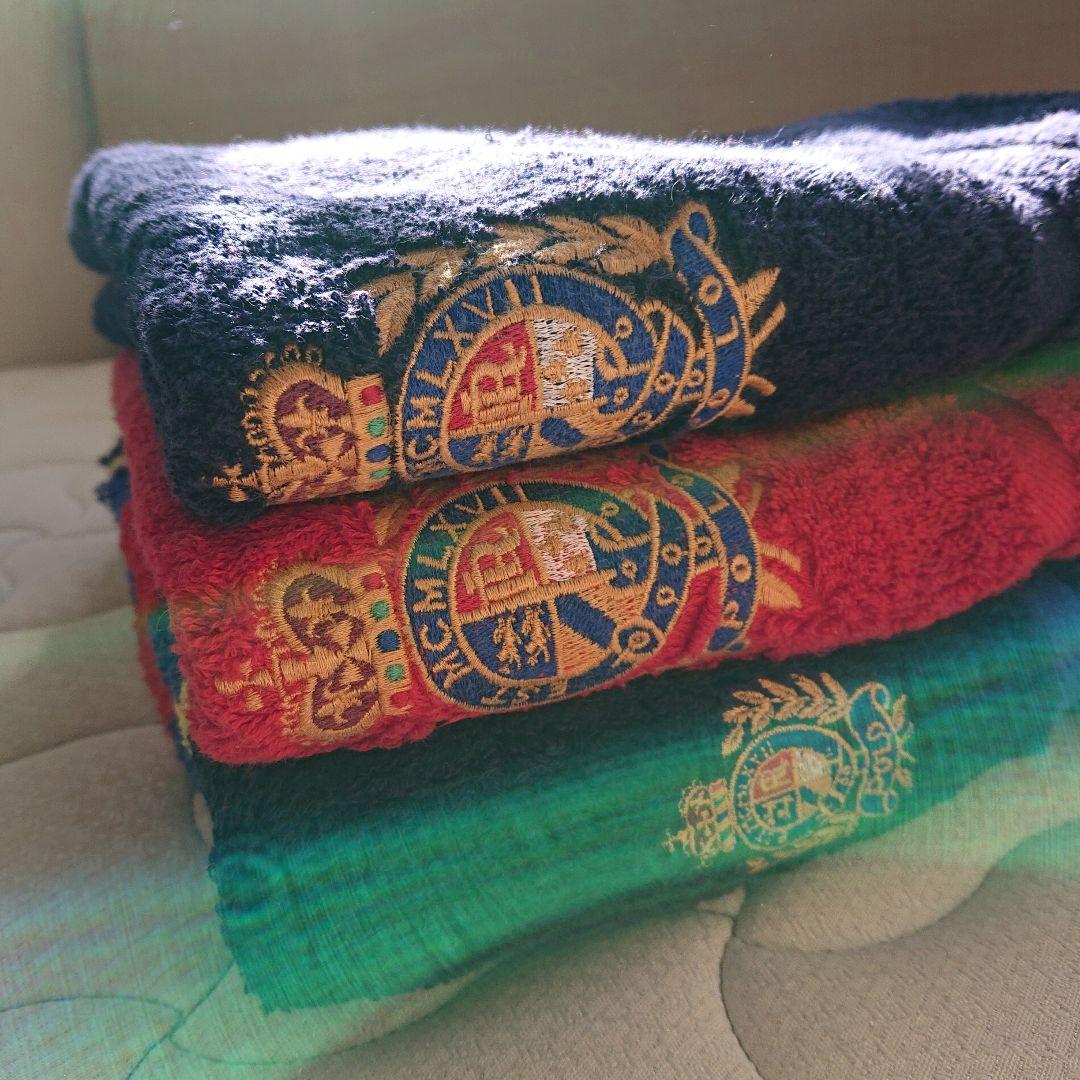 ラルフローレン ①バスタオル3枚セット 年末年始のゲスト用に エンブレム付き希少