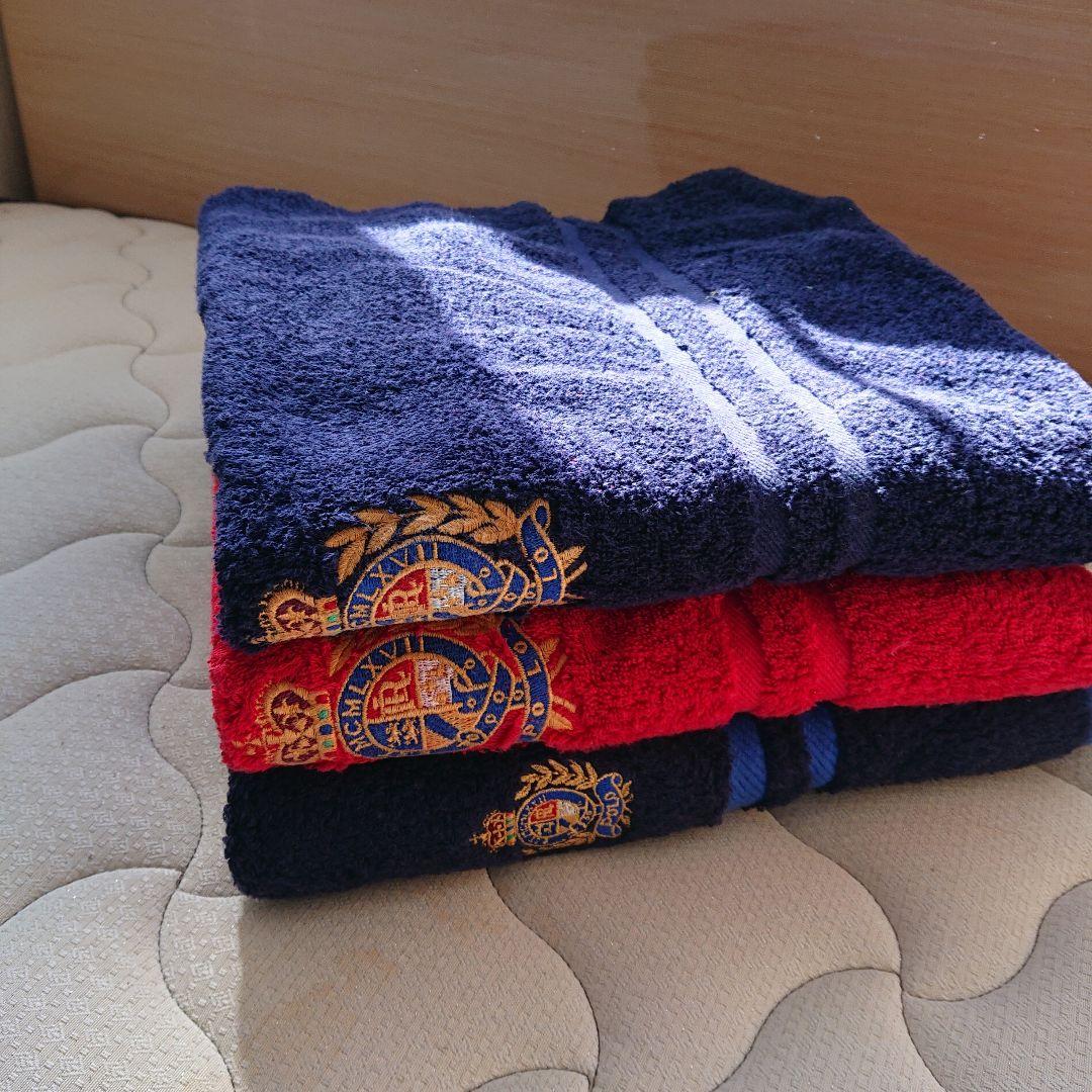 ラルフローレン ①バスタオル3枚セット 年末年始のゲスト用に エンブレム付き希少