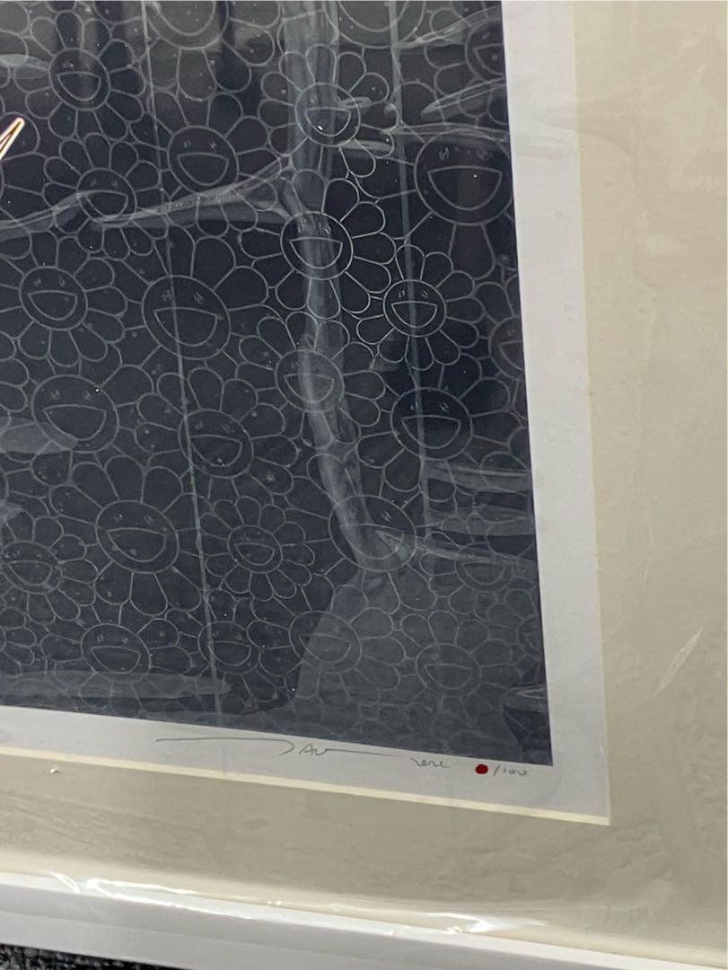 村上隆 DOB 2020 Blackカイカイキキ 額装