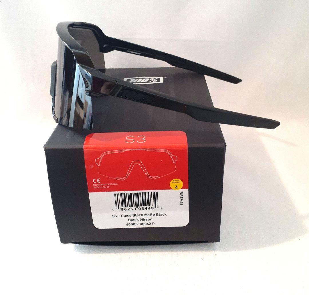 k 100% S3 マットグロスブラック ワンハンドレッド サングラス