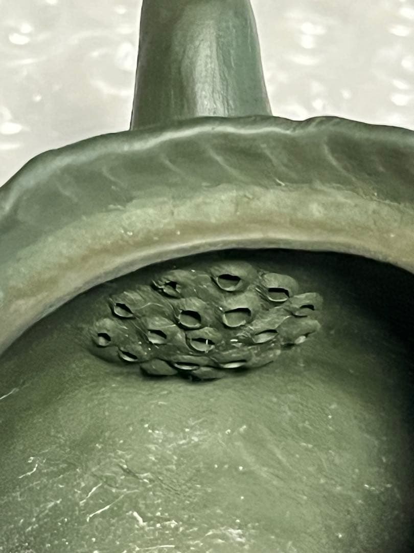 急須　緑泥　萬古焼　春山