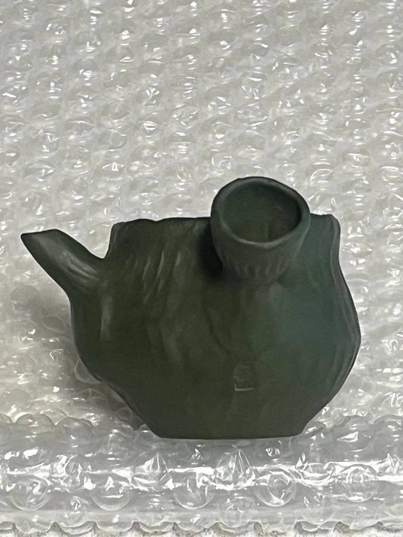 急須　緑泥　萬古焼　春山