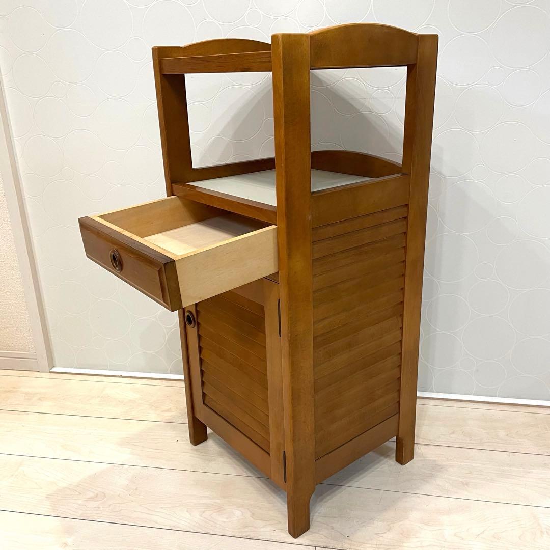 【Karimoku】カリモク サイドキャビネット 電話台 花台 飾り台 収納家具