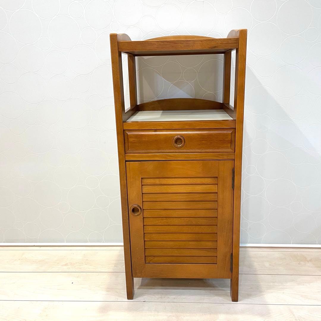 【Karimoku】カリモク サイドキャビネット 電話台 花台 飾り台 収納家具