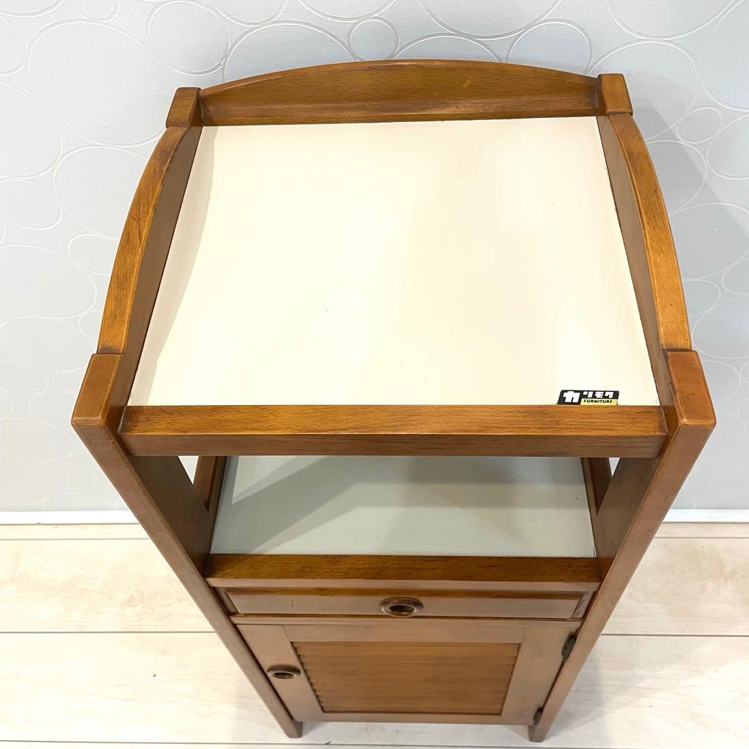 【Karimoku】カリモク サイドキャビネット 電話台 花台 飾り台 収納家具