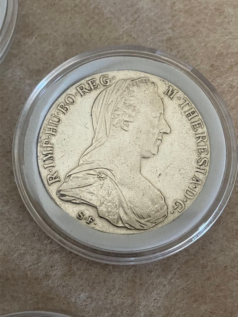 値下げ マリア・テレジア ターラー銀貨 アンティーク 5枚 銀価格高騰中