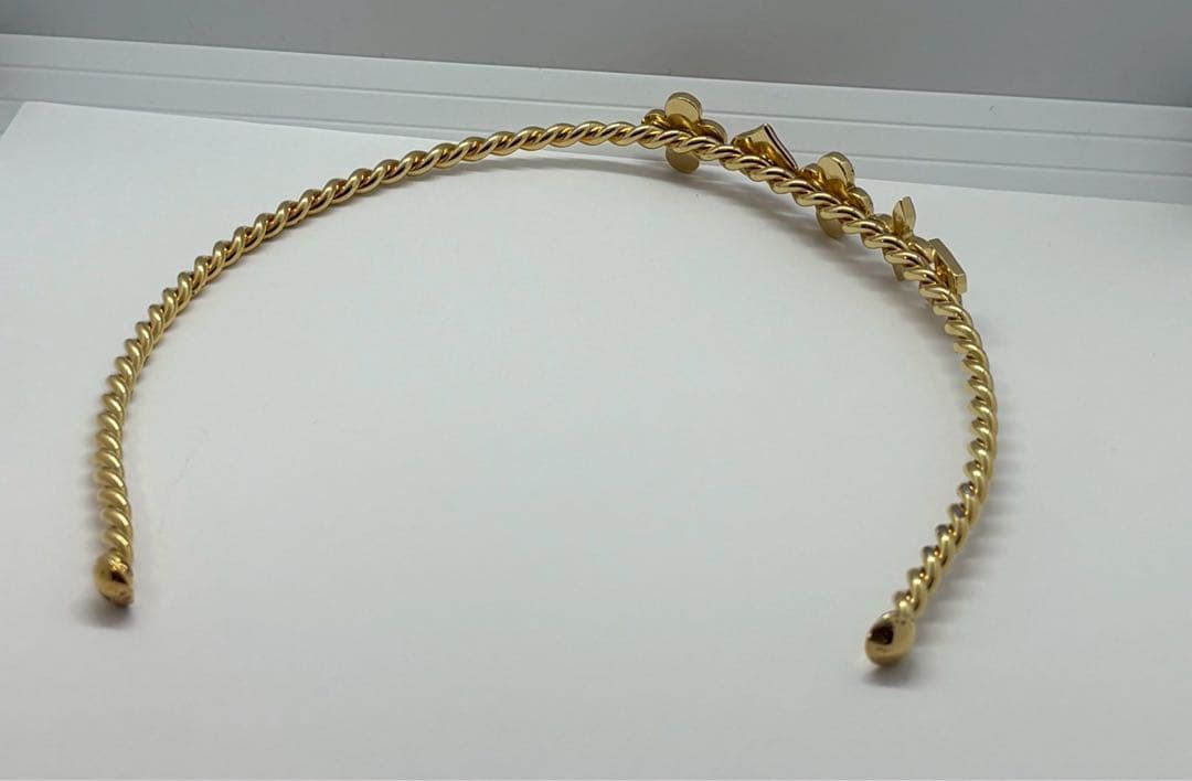 ルイヴィトン　カチューシャ　セレテット　スイートモノグラム　ゴールド