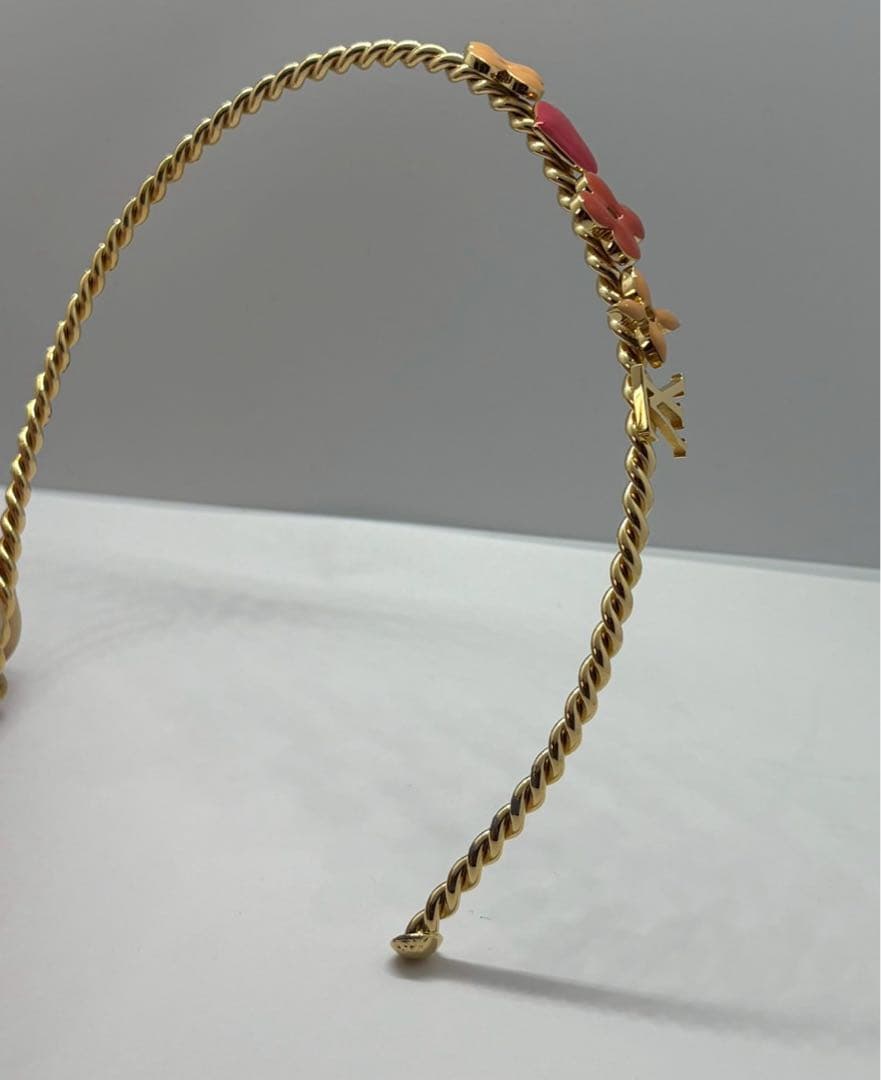 ルイヴィトン　カチューシャ　セレテット　スイートモノグラム　ゴールド