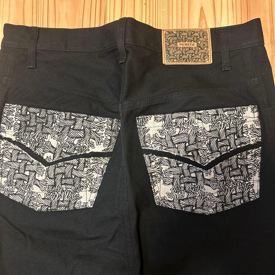 クリストファーネメス　サルエルパンツ　ブラック