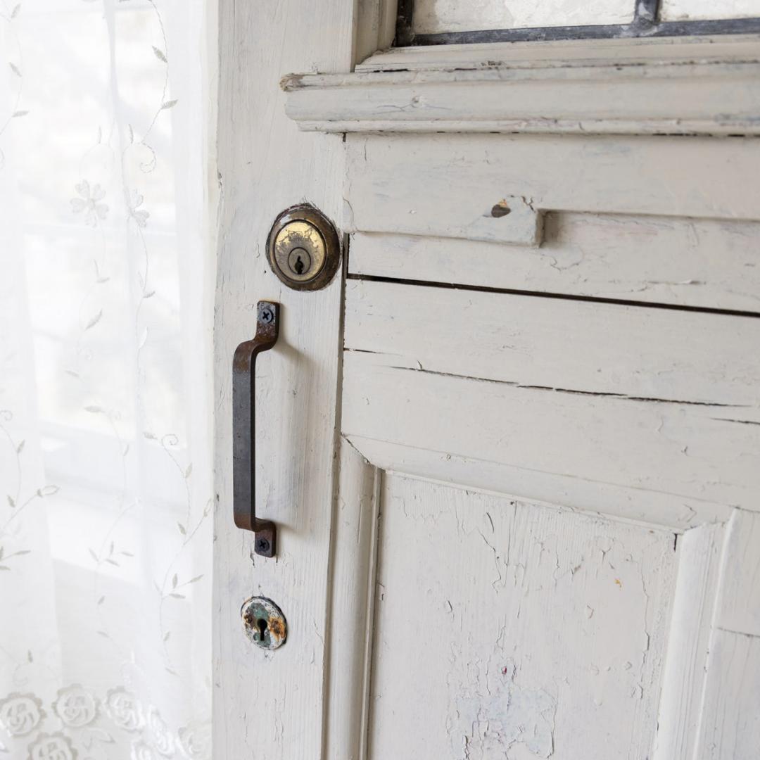 アンティークドア　ステンドグラス入り