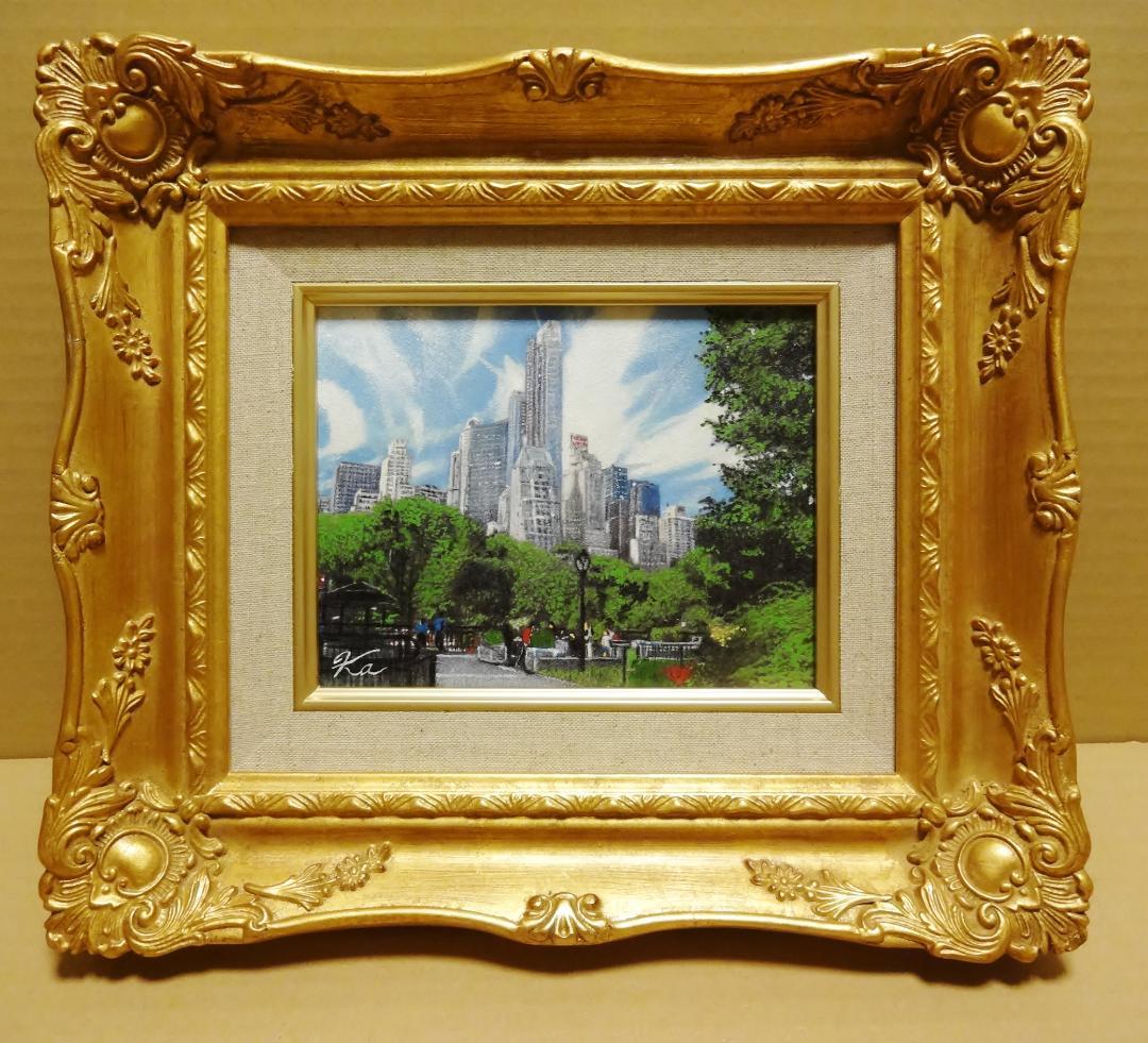上鈴木正一 油彩画 0号『セントラルパークからの眺め』ご予約作品です!!