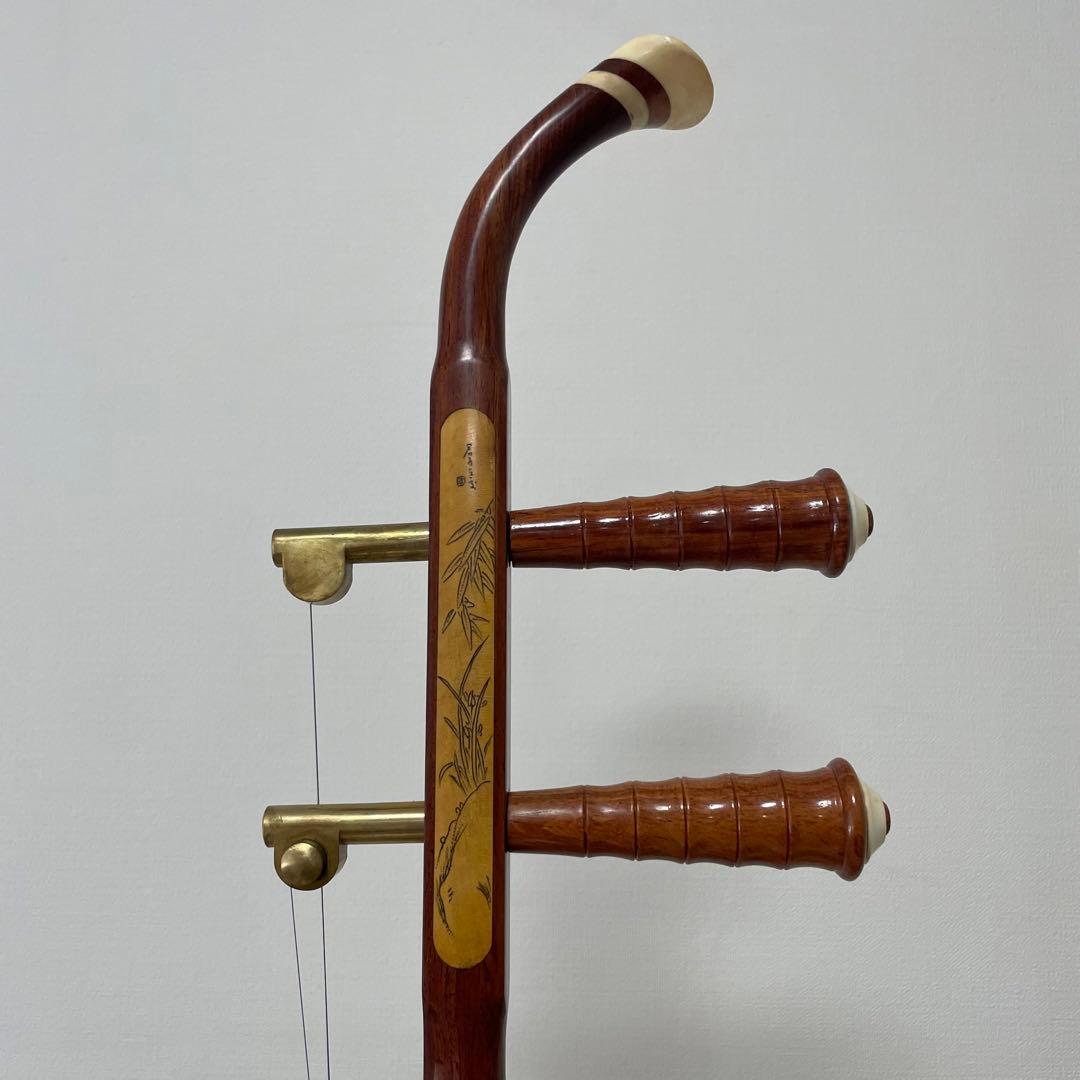 敦煌牌 二胡 上海民族楽器 弓付き 中国