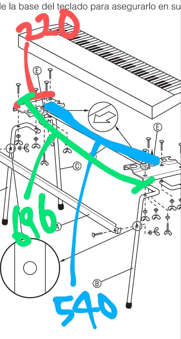 カシオ　tone bank　CT 637 電子キーボード　 専用スタンド付き