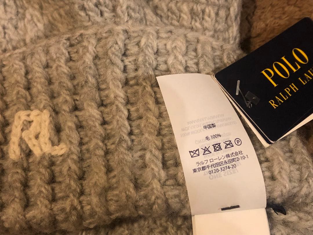 ポロラルフローレン　レディースニット帽　フリーワンサイズ　新品
