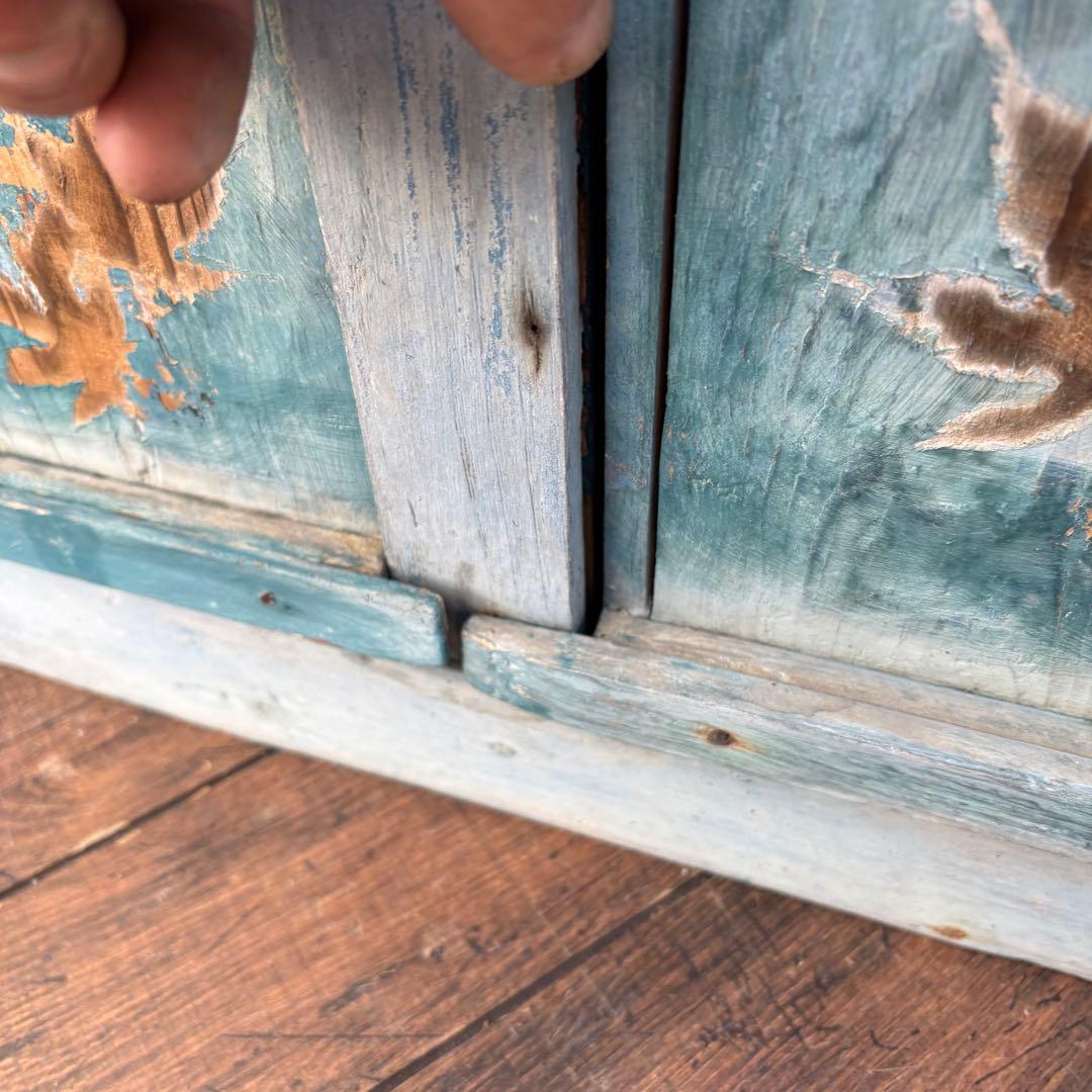 昭和レトロ 古道具 アンティーク もみじ柄 木箱 飾り棚 収納ボックス シャビー