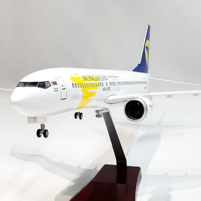 模型飛行機 モンゴル航空 B737 ボーイング 模型 LED 航空機 MGL