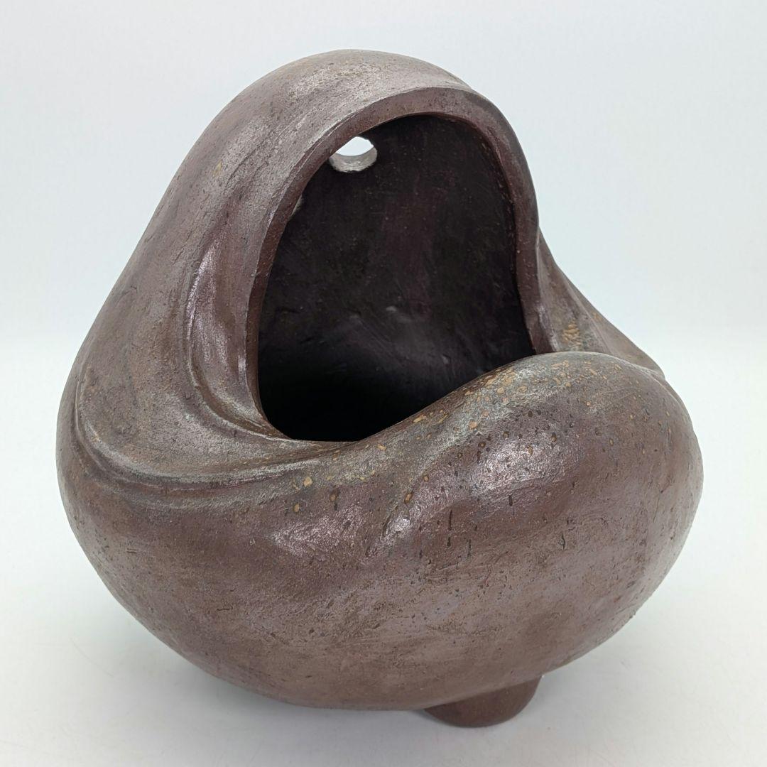 大正昭和初期 備前焼 三足手あぶり 火鉢 火もらい 香炉 香爐 香道具 花器