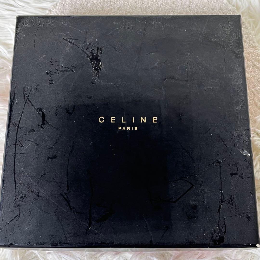 CELINE カチューシャ　サークルロゴ　ブラック　フランス製