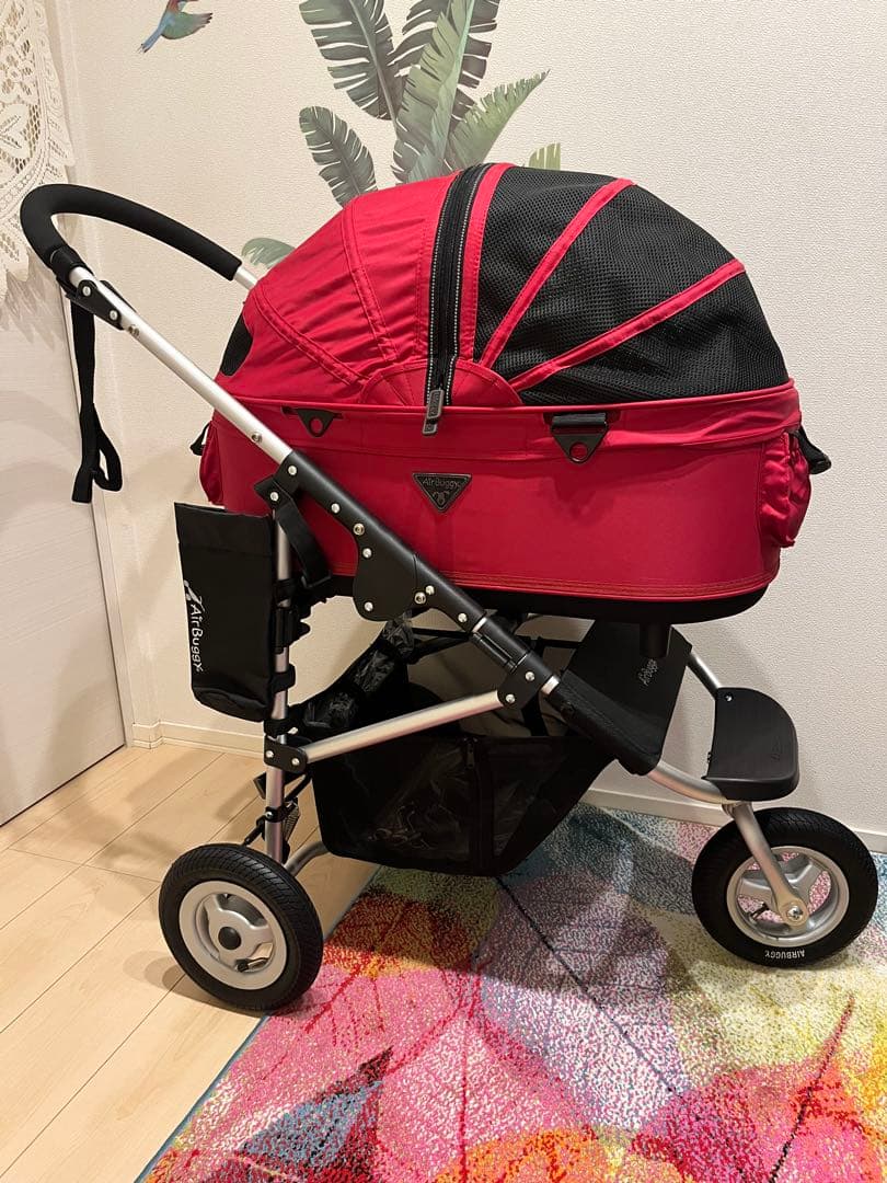 値下げしました！【美品】AirBuggy ドーム2Mペットカート レッド