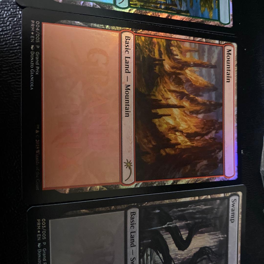 MTG 2018年GPプロモ基本土地FOIL5枚。　5セット