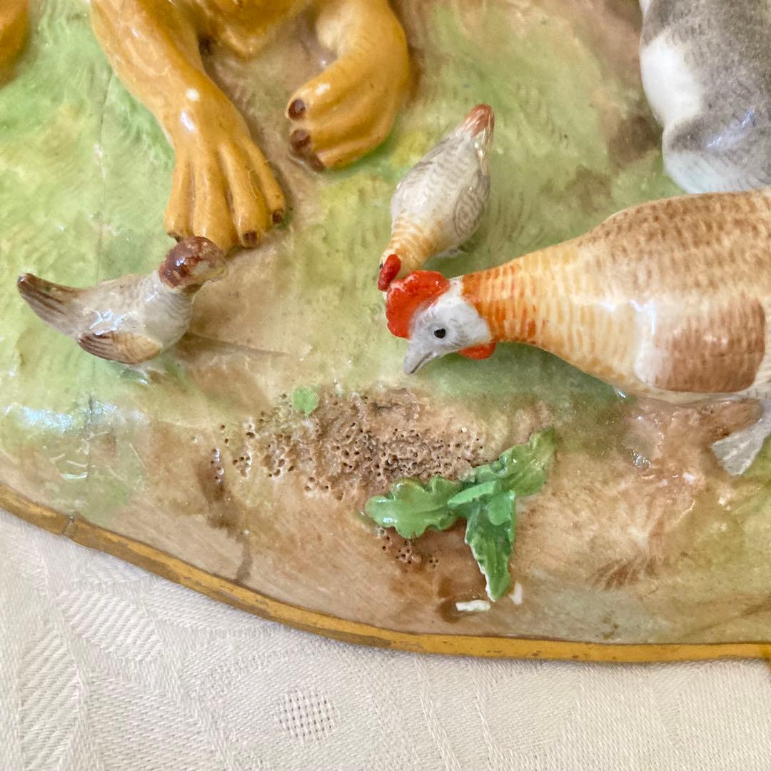 超希少【MEISSEN】 オールドマイセン アダムとイブ フィギュリン 置物