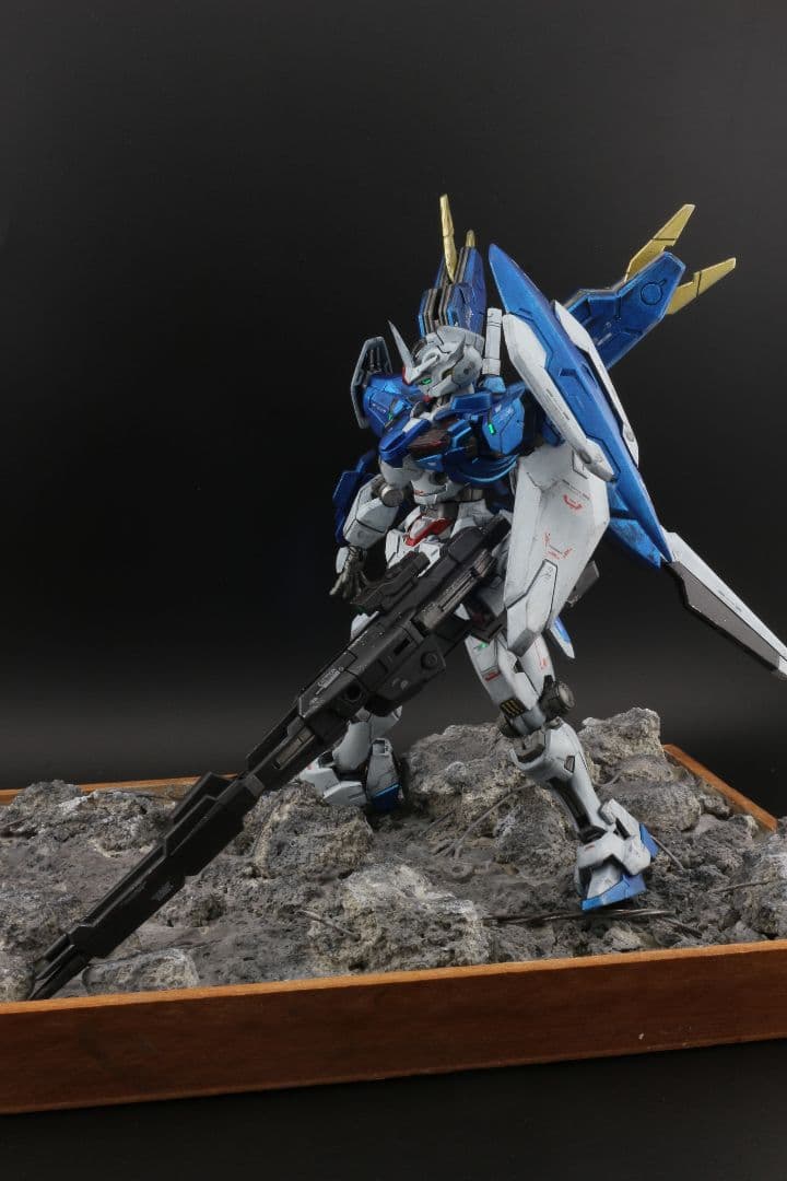 HGガンダムエアリアル改修型　完成品　ジオラマのセット