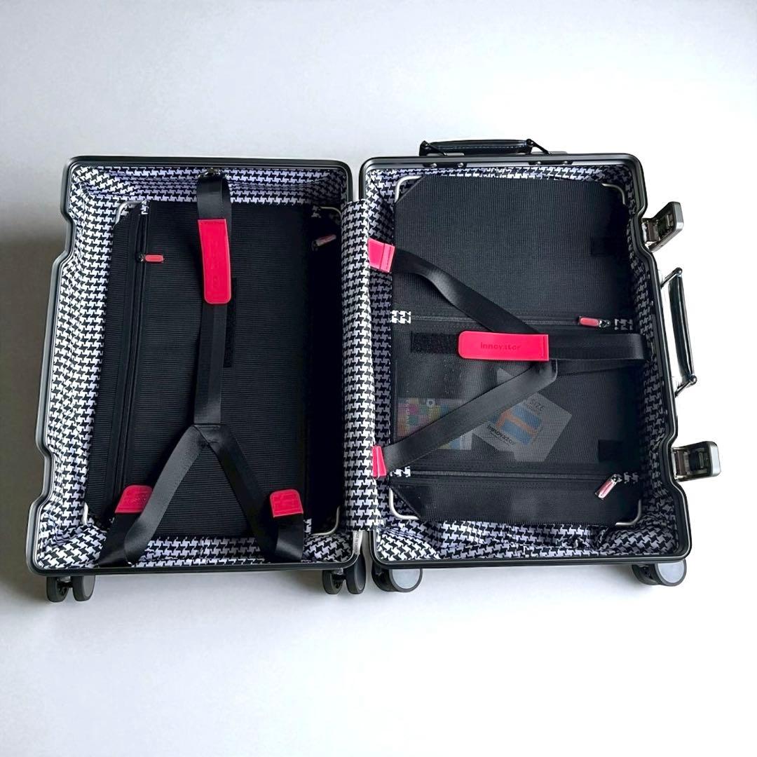 【希少 ガンメタ調】イノベーター 4輪アルミスーツケース36L 機内持ち込み