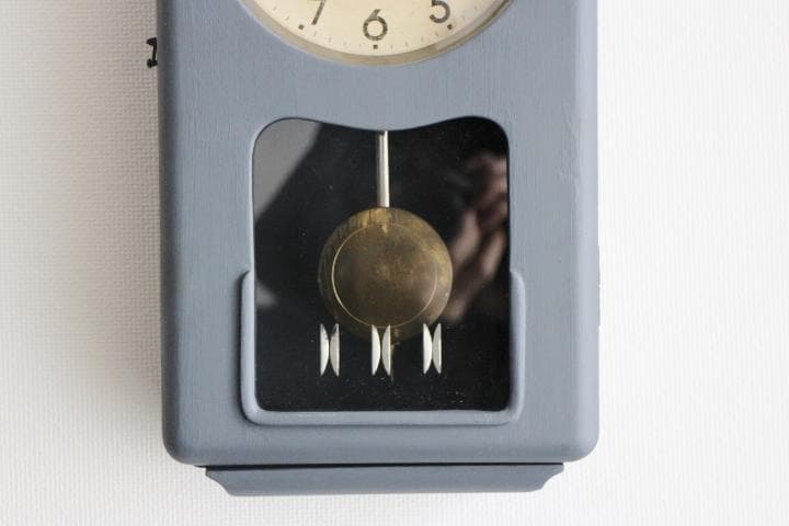 アンティーク アールデコ 冨尾時計地球鶏マーク 掛け時計 柱時計 振り子