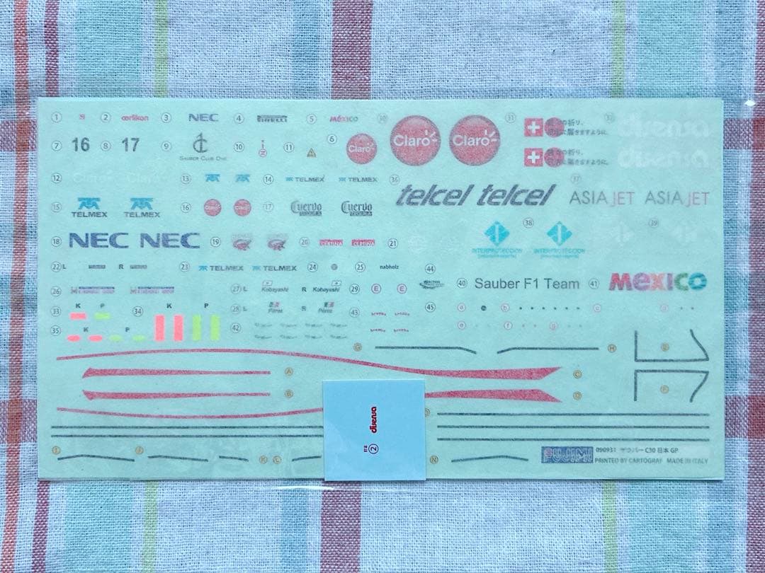 フジミ 1/20 ザウバー C30 日本GP仕様 w/カルトグラフデカール