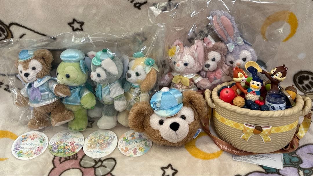 バケパ ダッフィー&フレンズ ポージープラッシー　7体セット　おまけ付き