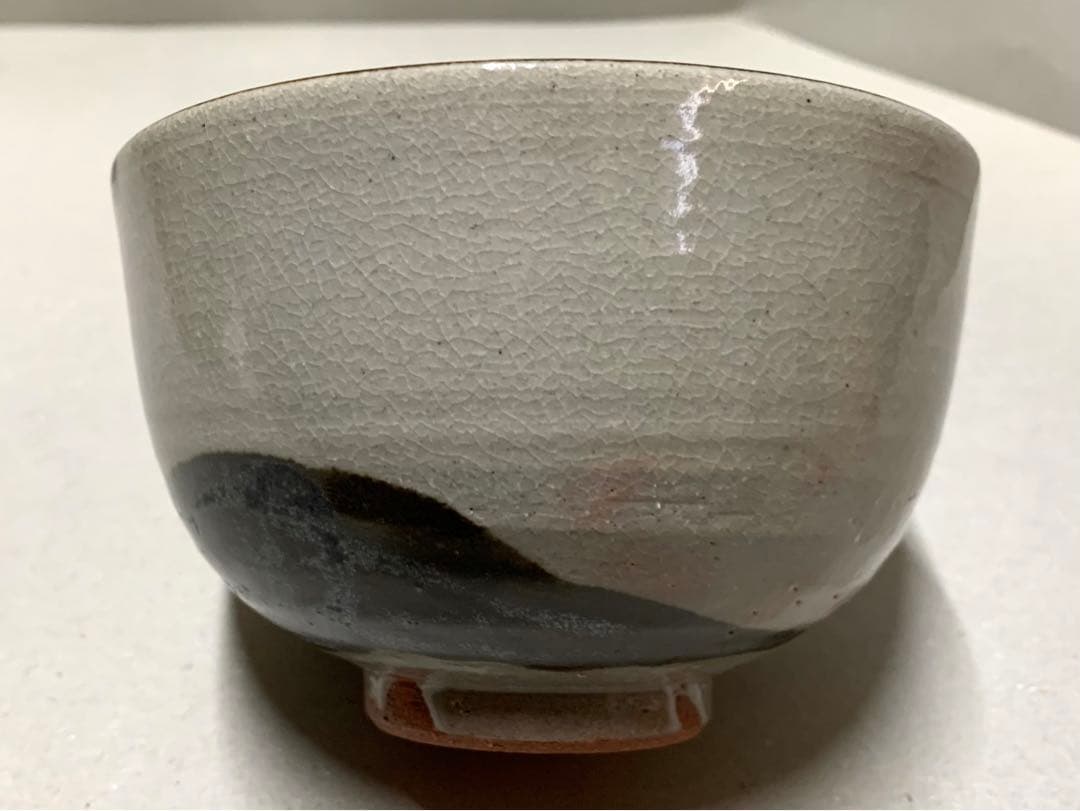 岡田佳山 乾山うつし 桜花茶碗 京焼 粟田焼 乾山写 茶道具 抹茶碗