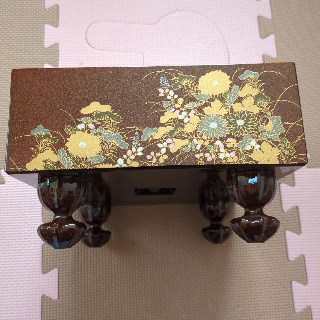 漆芸基盤　柳山作　碁盤碁石入れセット　ミニサイズ