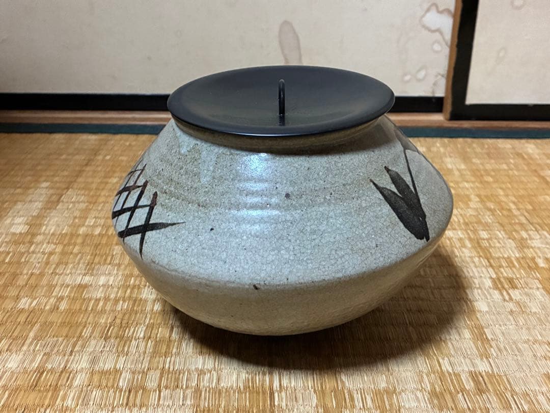 茶道具 絵唐津 唐津 水指 木箱入 時代物