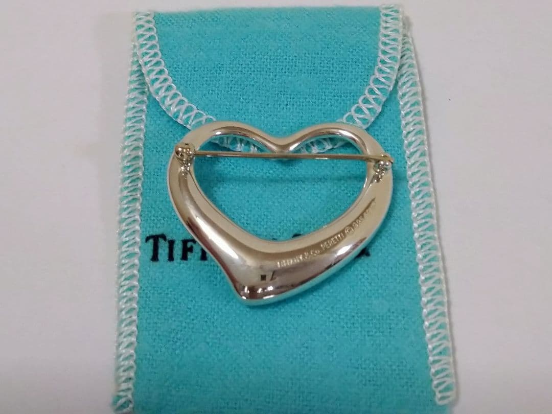 ティファニー　 TIFFANY　オープンハート　ブローチ　Ｌサイズ