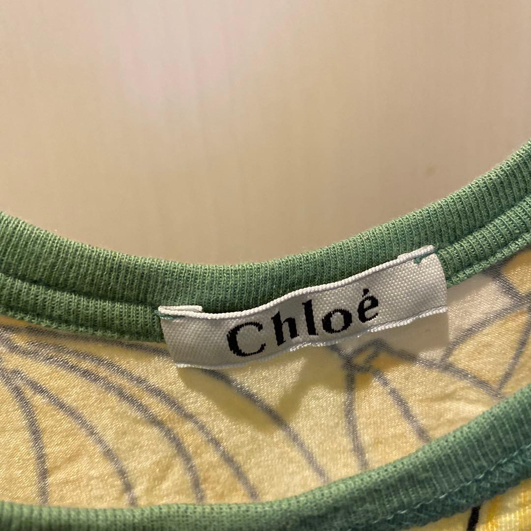 未使用 Chloe クロエ タンクトップ バナナ柄 XS