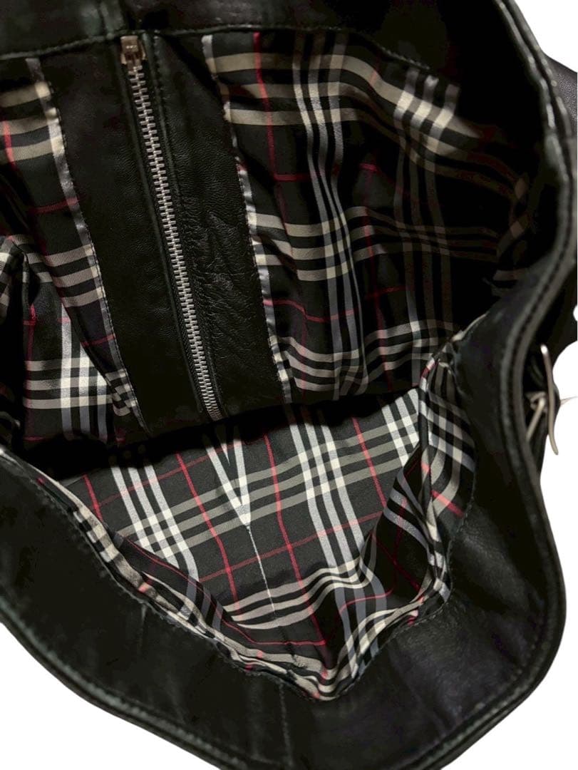 【大特価】　Burberry バーバリー　ライダースジャケット　羊革　Mサイズ