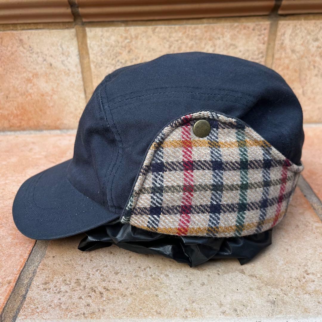 着画あり‼️90s STUSSY OLD STUSSY フライトキャップ ネイビー